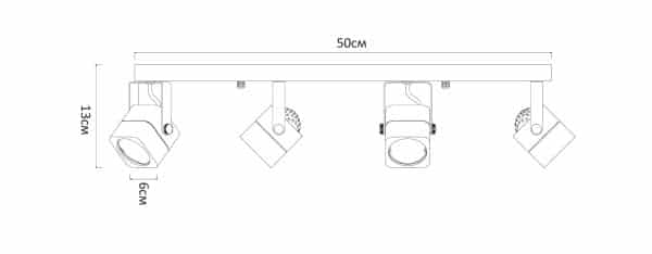 Спот Arte Lamp MISAM A1315PL-4BK — изображение 5