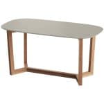 Стол обеденный Cross 2 160*85 см (серо-бежевый