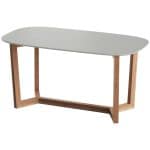 Стол обеденный Cross 2 160*85 см (светло-серый