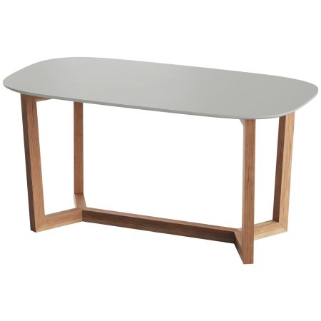 Стол обеденный Cross 2 160*85 см (светло-серый