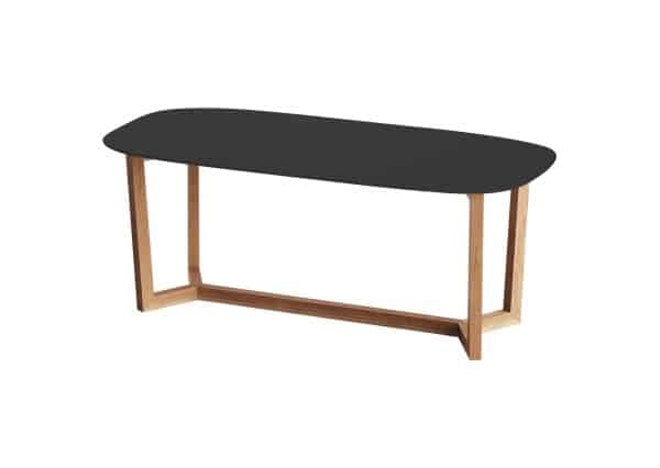 Стол обеденный Cross 2 200*95 см (черный