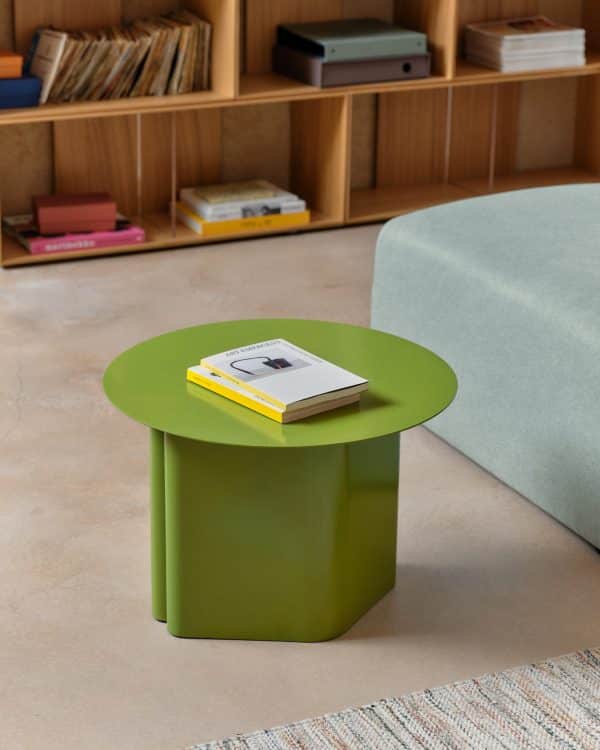 Столик Arvin из железа зеленого цвета Ø 55 см — изображение 2