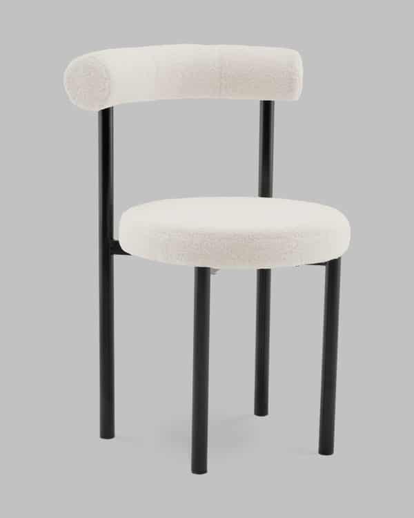 Стул обеденный Флорео букле молочный — изображение 2