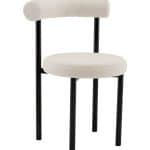 Стул обеденный Флорео букле молочный