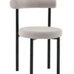 Стул обеденный Флорео букле светло-серый