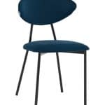 Стул обеденный Квинси велюр синий