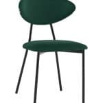 Стул обеденный Квинси велюр зеленый