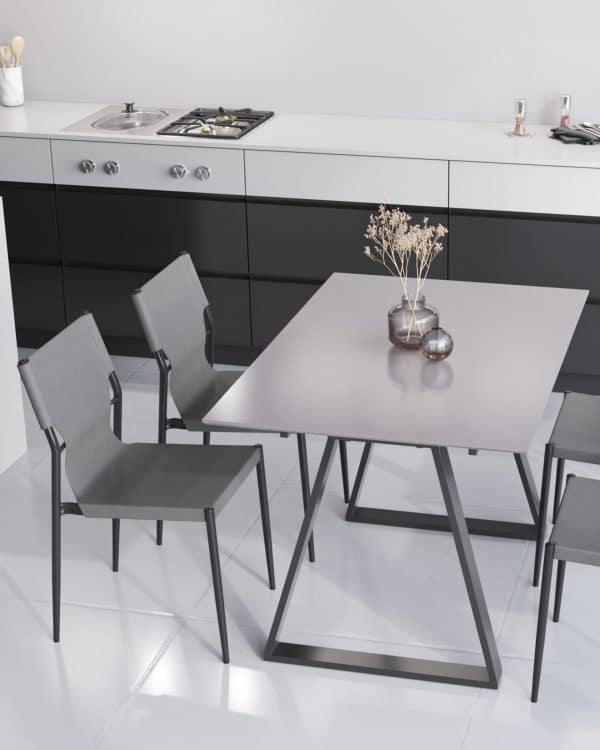 Стул обеденный West серый 4 шт. — изображение 3