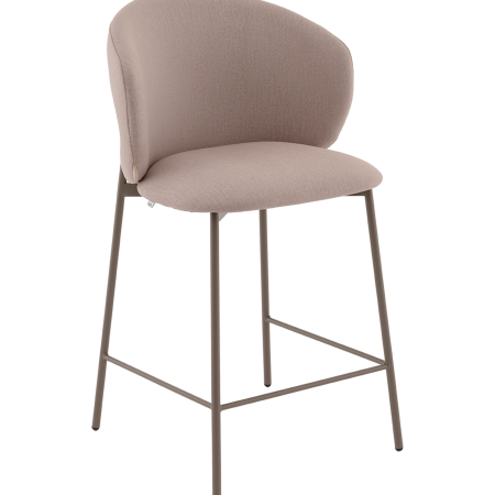 Стул полубарный Блейз велюр бежевый