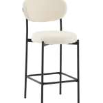 Стул полубарный Бриф DD букле молочный