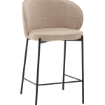 Стул полубарный Тисдейл букле бежевый