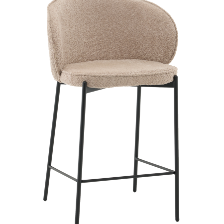 Стул полубарный Тисдейл букле бежевый