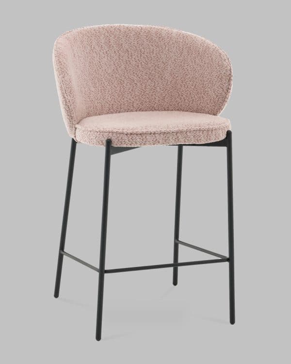Стул полубарный Тисдейл букле розово-персиковый — изображение 2