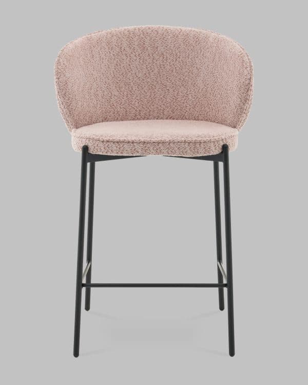 Стул полубарный Тисдейл букле розово-персиковый — изображение 3