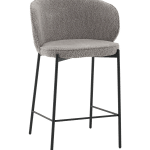 Стул полубарный Тисдейл букле серый