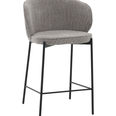 Стул полубарный Тисдейл букле серый