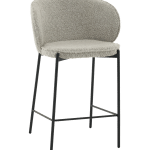 Стул полубарный Тисдейл букле светло-зеленый