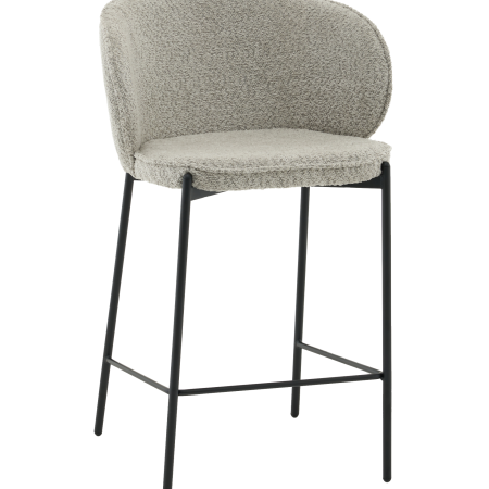 Стул полубарный Тисдейл букле светло-зеленый