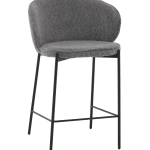 Стул полубарный Тисдейл букле темно-серый