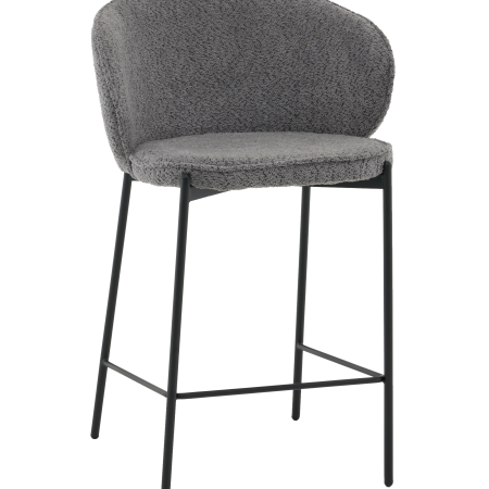 Стул полубарный Тисдейл букле темно-серый