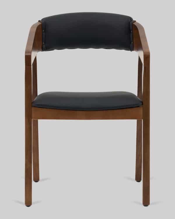 Стул Вудкерри S каркас дерево цвет темный орех экокожа черный — изображение 3