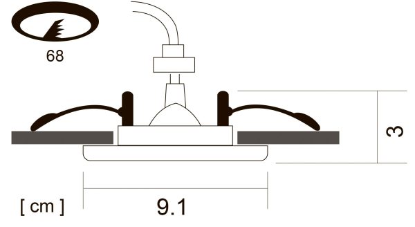 Точечный встраиваемый светильник Arte Lamp AQUA A2024PL-1AB — изображение 3