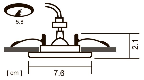 Точечный встраиваемый светильник Arte Lamp PRAKTISCH A2103PL-1GY — изображение 3