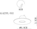 Точечный встраиваемый светильник Arte Lamp UOVO A1427PL-1GY — изображение 2
