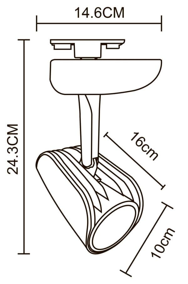 Трековый светильник Arte Lamp LYNX A3930PL-1BK — изображение 5