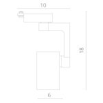 Трековый светильник Arte Lamp TRACCIA A2311PL-1WH — изображение 2