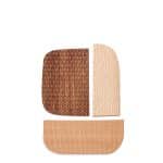 Trivax Стеновая панель из 3 частей из древесины акации