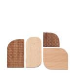 Trivax Стеновая панель из 4 частей из древесины акации