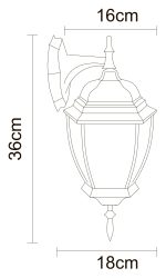 Уличный настенный светильник Arte Lamp PEGASUS A3152AL-1WG — изображение 5