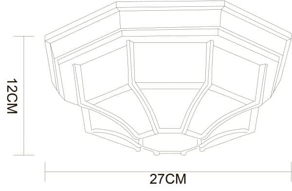Уличный потолочный светильник Arte Lamp PEGASUS A3121PF-1BN — изображение 4