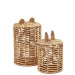Venezia Набор из 2 детских корзин из натурального волокна 40 см / 50 см