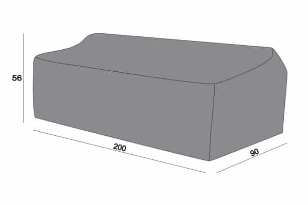 трехместный 200×90×56 см