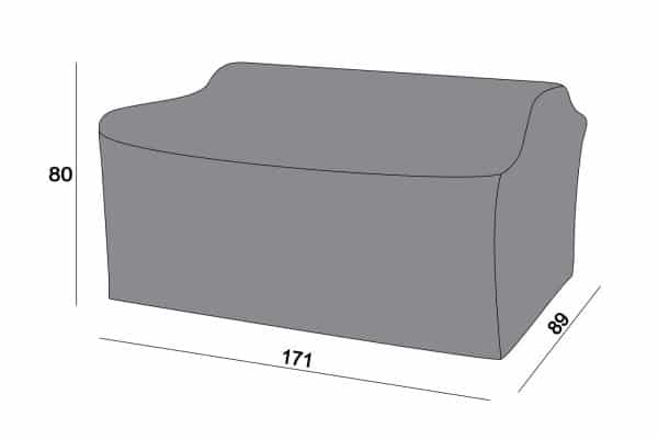 двухместный 171×89×80 см