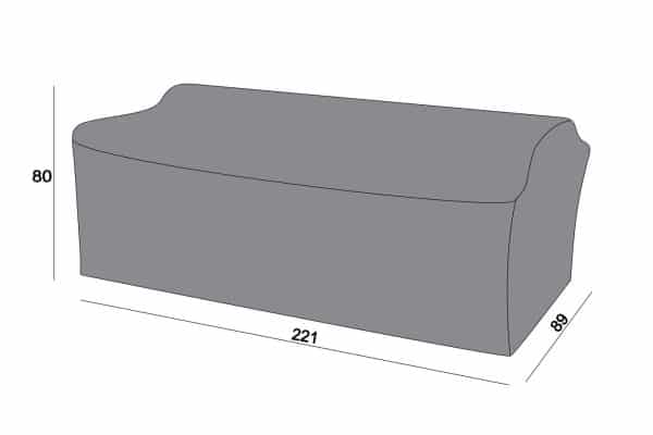 трехместный 221×89×80 см