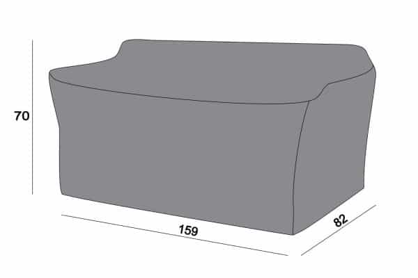 двухместный 159×82×70 см