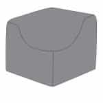 Защитный чехол на модуль Лунго угловой 86×86×65 см