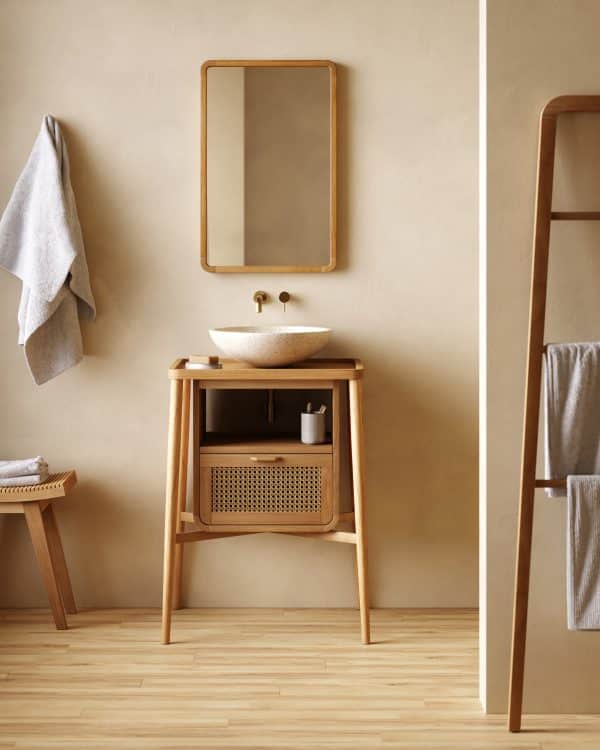 Зеркало Shamel из массива тика 45 x 70 см — изображение 3