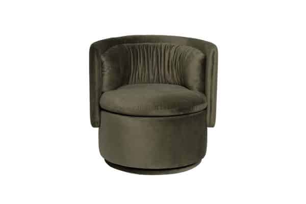 ZW-KRES-061 ZEL Кресло поворотное велюр зеленый 76*72*71см