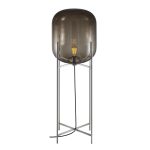Торшер Oda black/smoky
