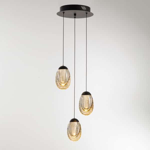 Подвесной светильник MD25090022-3A matt black/champagne — изображение 2