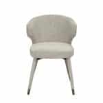 30C-13780 Стул обеденный шенилл белый 55*62*77см