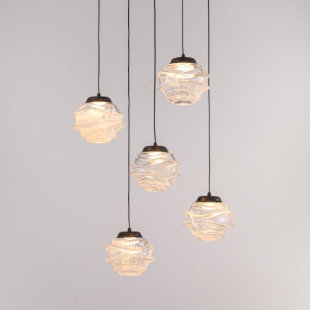 Подвесной светильник MD25030003-5A matt black/clear