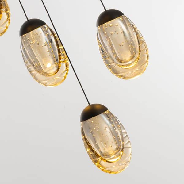 Подвесной светильник MD25090022-5B matt black/champagne — изображение 2