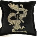 70SW-30937 Подушка вышивка "Дракон" черный 45*45см