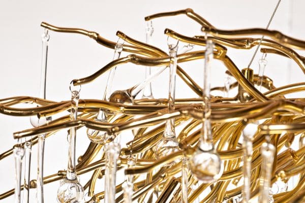 86-80158 Люстра d.80 h.32см, металл цвет золото — изображение 3