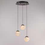 Подвесной светильник MD25030003-3A matt black/clear — изображение 2